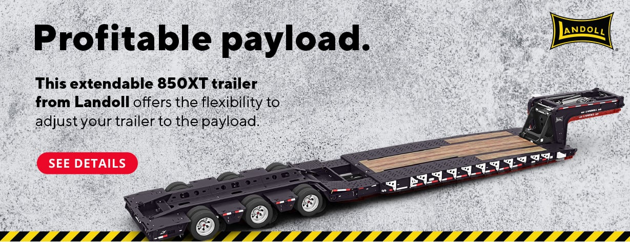 Extendable 850XT trailer from Landoll